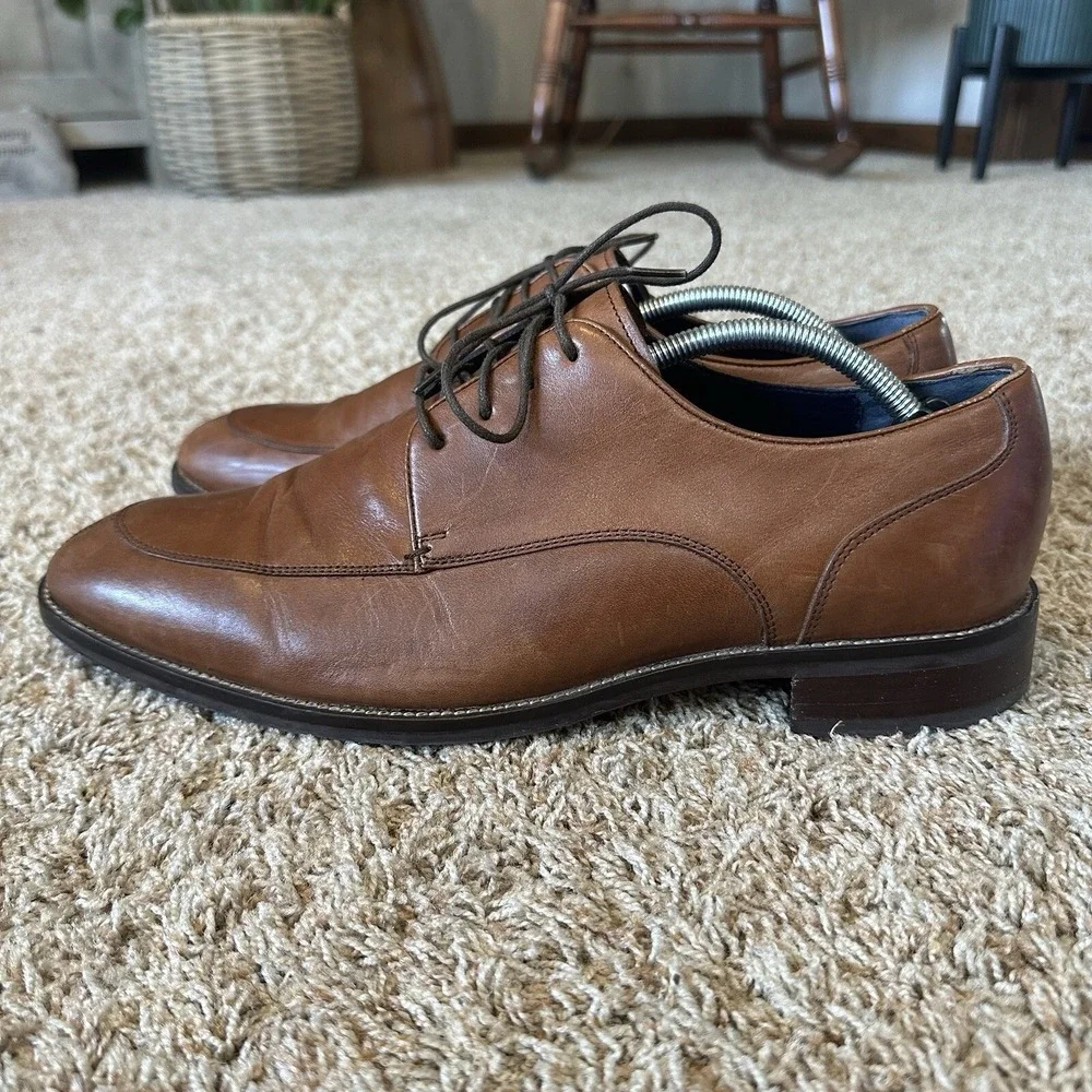 Cole Haan Dress Shoes Mens 11 M Lenox Hill‎ Split Toe Oxford Tan Style C11629